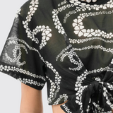 Printed Cotton Voile Top