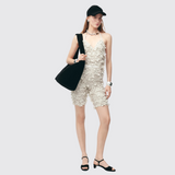 Printed Stretch Jersey Top