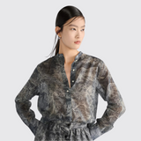 Dioriviera Long Blouse in Bleu Foncé
