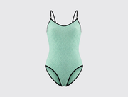 Chanel Textured Swimsuit in Turquoise, image 1
