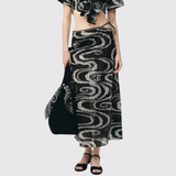 Printed Cotton Voile Skirt