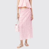 Printed Cotton Voile Skirt