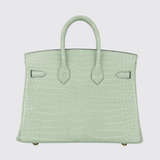 Birkin 25 in Vert Deau