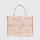 Dior Book Tote Medium Bag in Ecrue et Rose