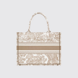 Dior Book Tote Medium Bag in Blanche et Beige
