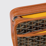 Jouvence PM Toiletry Bag in Black & Tan