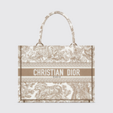 Dior Book Tote Medium Bag in Blanche et Beige